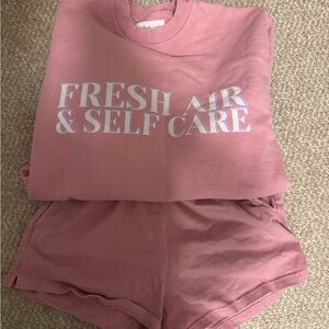Lovers + Friends Pink Sweat Set